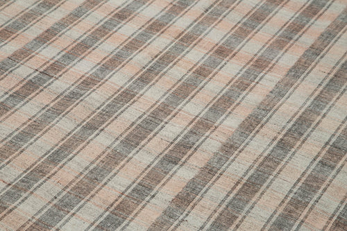 Striped Kilim Pembe Çizgili Pamuk Yün El Dokuma Halısı 187x330 Agacan