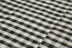 Striped Kilim Siyah Çizgili Pamuk Yün El Dokuma Halısı 168x293 Agacan