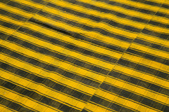 Striped Kilim Sarı Çizgili Pamuk Yün El Dokuma Halısı 181x303 Agacan