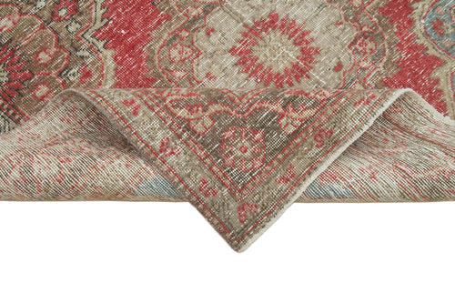 Zile Bej Eskitme Pamuk Yün El Dokuma Halısı 146x390 Agacan