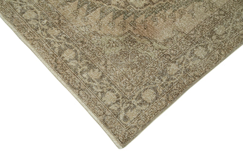 Zile Bej Eskitme Pamuk Yün El Dokuma Halısı 149x405 Agacan