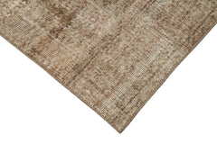 Kırk Yama Kahverengi Patchwork Pamuk Yün El Dokuma Halısı 86x220 Agacan