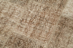 Kırk Yama Kahverengi Patchwork Pamuk Yün El Dokuma Halısı 86x220 Agacan