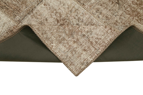 Kırk Yama Kahverengi Patchwork Pamuk Yün El Dokuma Halısı 86x220 Agacan