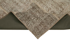 Kırk Yama Kahverengi Patchwork Pamuk Yün El Dokuma Halısı 85x232 Agacan