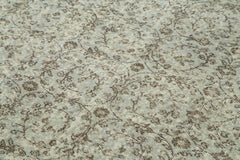 Overdyed Vintage Mavi Eskitme Pamuk Yün El Dokuma Halısı 157x260 Agacan