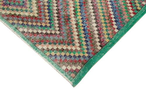 Checkered Kilim Beyaz Damalı Pamuk Yün El Dokuma Halısı 167x295 Agacan