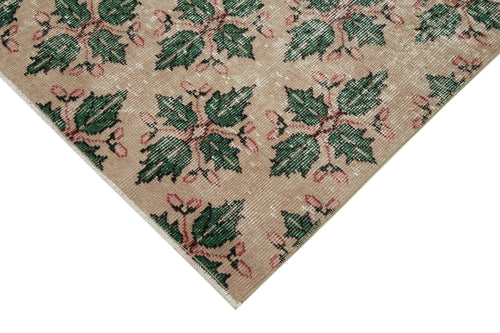 Checkered Kilim Bej Damalı Pamuk Yün El Dokuma Halısı 140x253 Agacan