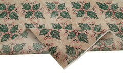 Checkered Kilim Bej Damalı Pamuk Yün El Dokuma Halısı 140x253 Agacan