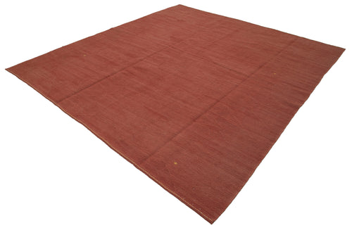 Zollanvari Kırmızı Modern Yün El Dokuma Halısı 260x290 Agacan