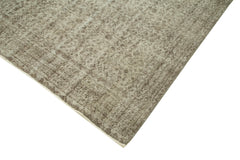 Overdyed Vintage Kahverengi Eskitme Pamuk Yün El Dokuma Halısı 166x280 Agacan