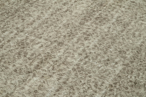 Overdyed Vintage Kahverengi Eskitme Pamuk Yün El Dokuma Halısı 166x280 Agacan