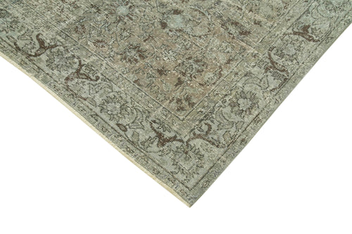Overdyed Vintage Gri Eskitme Pamuk Yün El Dokuma Halısı 150x260 Agacan