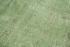 Overdyed Vintage Yeşil Eskitme Pamuk Yün El Dokuma Halısı 107x205 Agacan
