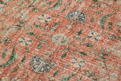 Overdyed Vintage Kırmızı Eskitme Pamuk Yün El Dokuma Halısı 115x216 Agacan