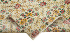 Checkered Kilim Sarı Damalı Pamuk Yün El Dokuma Halısı 170x257 Agacan