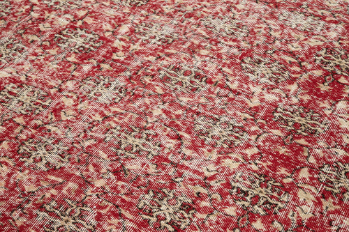 Checkered Kilim Kırmızı Damalı Pamuk Yün El Dokuma Halısı 170x265 Agacan