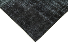 Kırk Yama Siyah Patchwork Pamuk Yün El Dokuma Halısı 192x300 Agacan