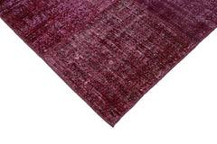 Kırk Yama Kırmızı Patchwork Pamuk Yün El Dokuma Halısı 193x300 Agacan