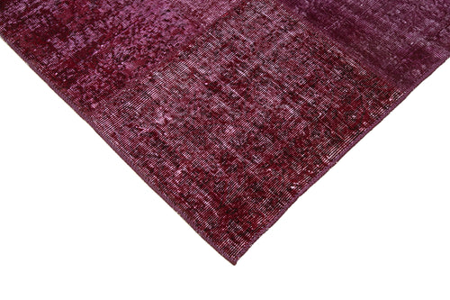 Kırk Yama Kırmızı Patchwork Pamuk Yün El Dokuma Halısı 193x300 Agacan