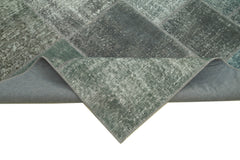 Kırk Yama Gri Patchwork Pamuk Yün El Dokuma Halısı 170x240 Agacan