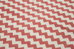 Geometric Duri Kırmızı Geometrik Pamuk Yün El Dokuma Halısı 183x270 Agacan