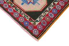 Vintage Herki Beyaz Eskitme Pamuk Yün El Dokuma Halısı 87x330 Agacan