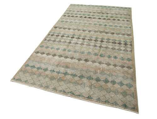 Checkered Kilim Beyaz Damalı Pamuk Yün El Dokuma Halısı 147x283 Agacan