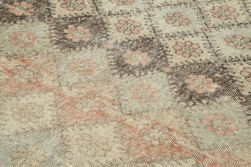 Checkered Kilim Beyaz Damalı Pamuk Yün El Dokuma Halısı 184x263 Agacan