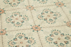 Checkered Kilim Bej Damalı Pamuk Yün El Dokuma Halısı 147x251 Agacan