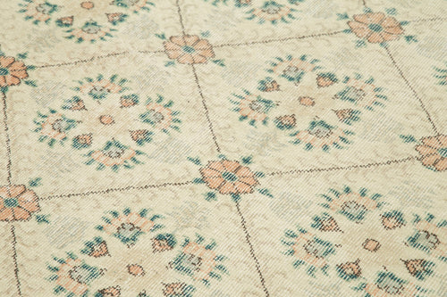 Checkered Kilim Bej Damalı Pamuk Yün El Dokuma Halısı 147x251 Agacan
