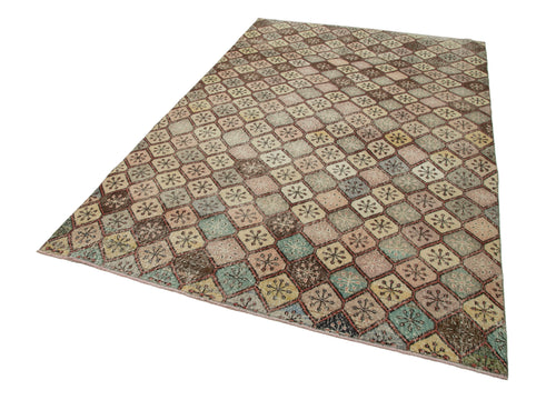 Checkered Kilim Beyaz Damalı Pamuk Yün El Dokuma Halısı 177x280 Agacan