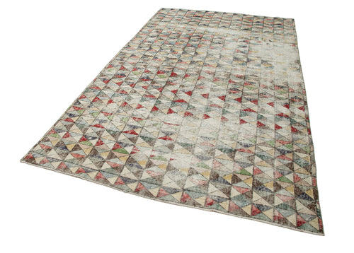 Checkered Kilim Beyaz Damalı Pamuk Yün El Dokuma Halısı 180x320 Agacan