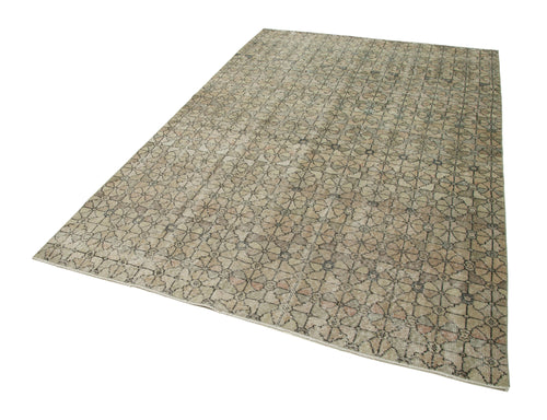 Checkered Kilim Kahverengi Damalı Pamuk Yün El Dokuma Halısı 180x282 Agacan