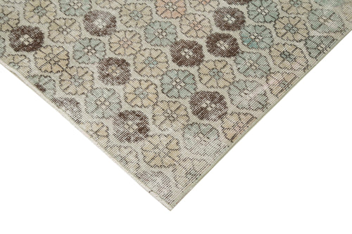 Checkered Kilim Bej Damalı Pamuk Yün El Dokuma Halısı 174x290 Agacan