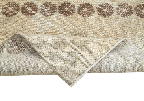 Checkered Kilim Bej Damalı Pamuk Yün El Dokuma Halısı 164x255 Agacan