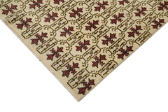 Checkered Kilim Kırmızı Damalı Pamuk Yün El Dokuma Halısı 176x284 Agacan