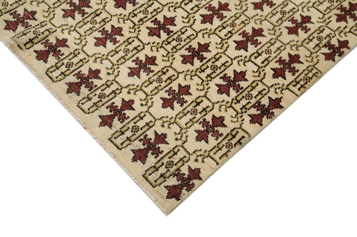 Checkered Kilim Kırmızı Damalı Pamuk Yün El Dokuma Halısı 176x284 Agacan