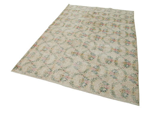 Checkered Kilim Bej Damalı Pamuk Yün El Dokuma Halısı 166x260 Agacan