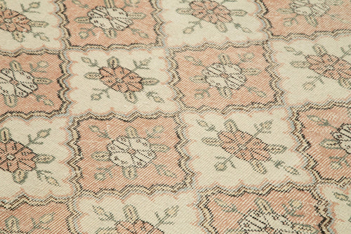 Checkered Kilim Beyaz Damalı Pamuk Yün El Dokuma Halısı 170x272 Agacan