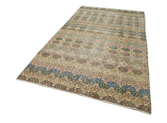 Checkered Kilim Beyaz Damalı Pamuk Yün El Dokuma Halısı 166x284 Agacan