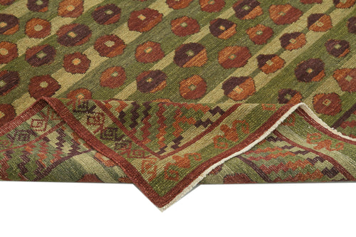 Tebriz Kırmızı Klasik Pamuk Yün El Dokuma Halısı 243x307 Agacan