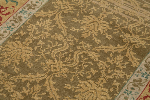 Tebriz Kahverengi Klasik Pamuk Yün El Dokuma Halısı 125x180 Agacan