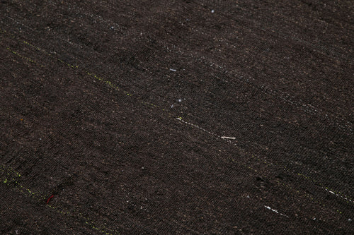 Striped Kilim Kahverengi Çizgili Keçi Tüyü El Dokuma Halısı 161x283 Agacan
