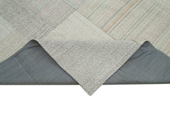 Kırk Yama Bej Patchwork Pamuk Yün El Dokuma Halısı 316x408 Agacan