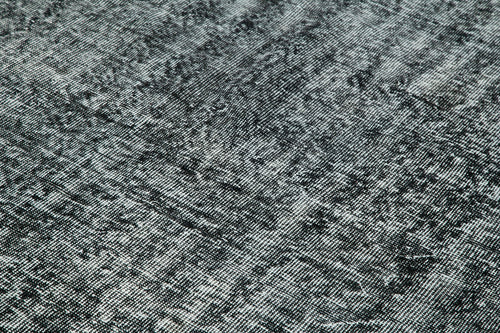 Overdyed Vintage Siyah Eskitme Pamuk Yün El Dokuma Halısı 230x317 Agacan