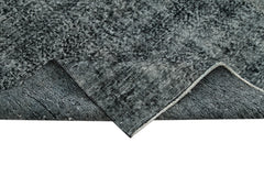Overdyed Vintage Siyah Eskitme Pamuk Yün El Dokuma Halısı 230x317 Agacan