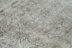 Overdyed Vintage Gri Eskitme Pamuk Yün El Dokuma Halısı 162x258 Agacan
