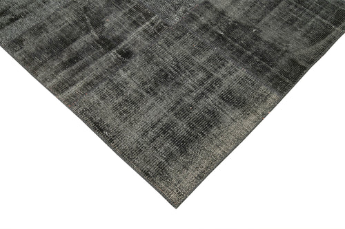 Kırk Yama Siyah Patchwork Pamuk Yün El Dokuma Halısı 256x351 Agacan