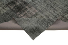 Kırk Yama Siyah Patchwork Pamuk Yün El Dokuma Halısı 256x353 Agacan